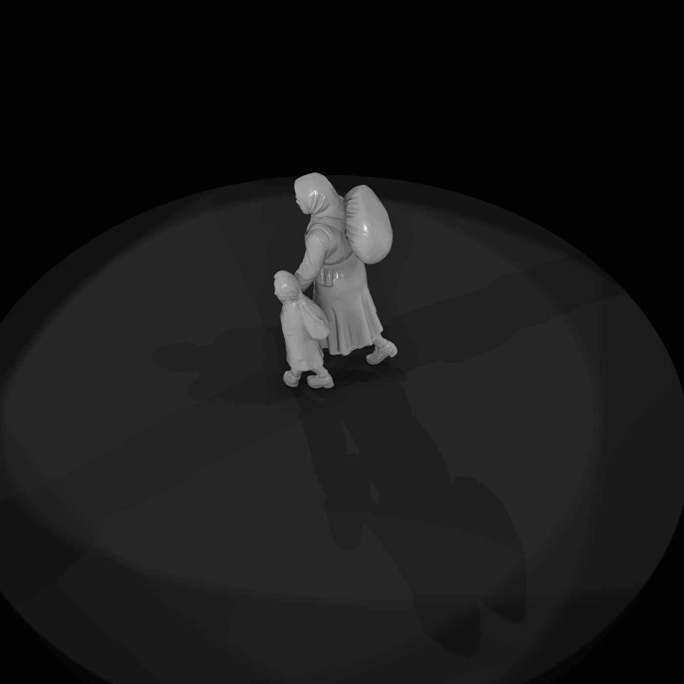 Train Passenger Figure (1920) — Immigrant mother