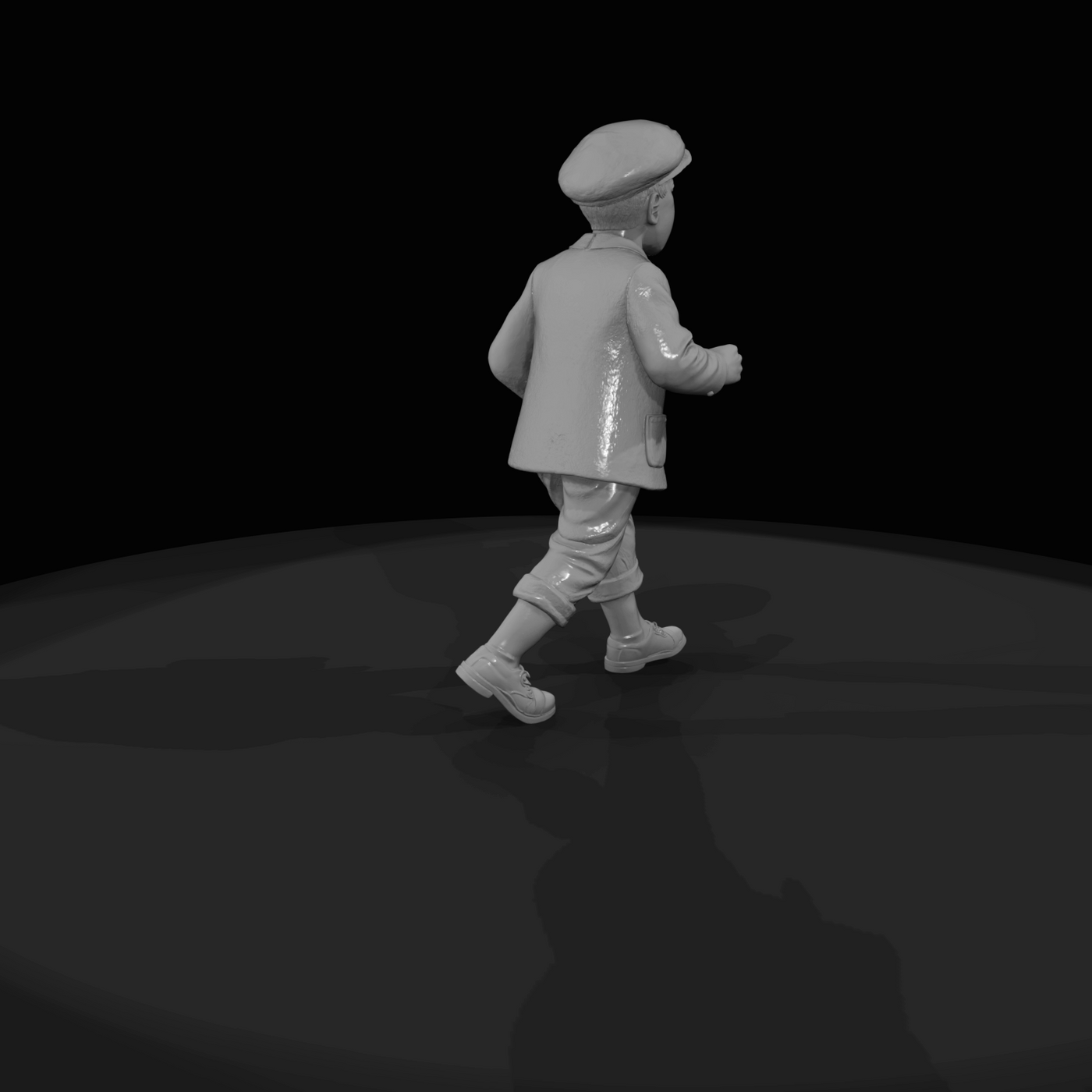Train Passenger Figure (1920s) — Newsboy