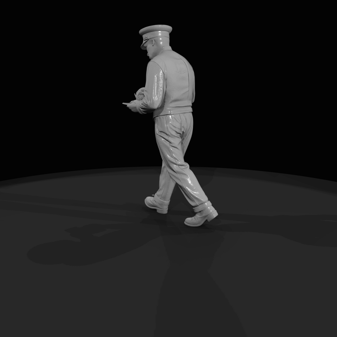 Train Passenger Figure (1920) — Rail clerk