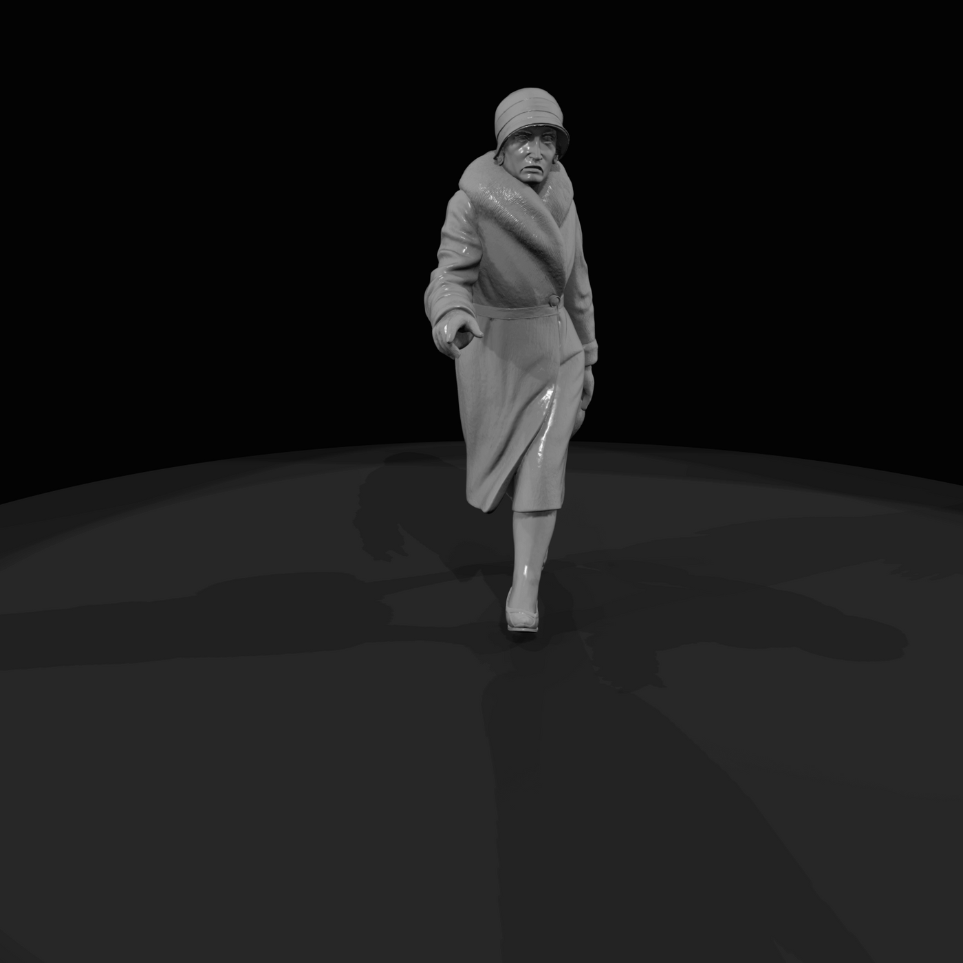 Train Passenger Figure (1920) — Wealthy matron