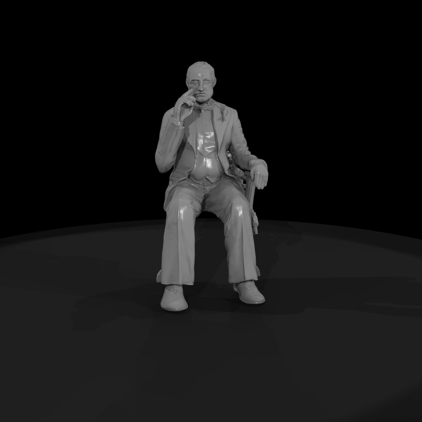 1920s Men tuxedo man 3d mo