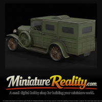1922 Model Armored Car, three-quarter view — thumbnail 3