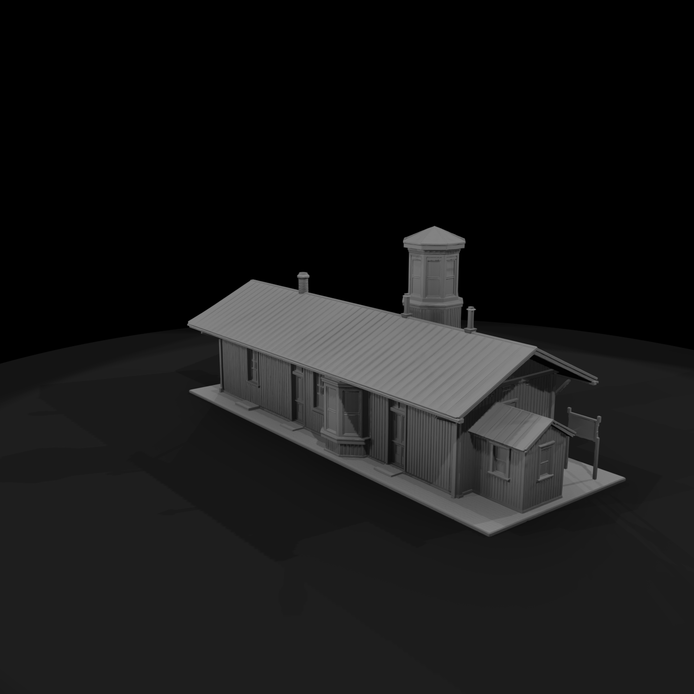 Wood-Clad Rural Railway Depot — 1:87 for Model Rail