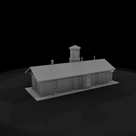 Wood-Clad Rural Railway Depot — 1:87 for Model Rail