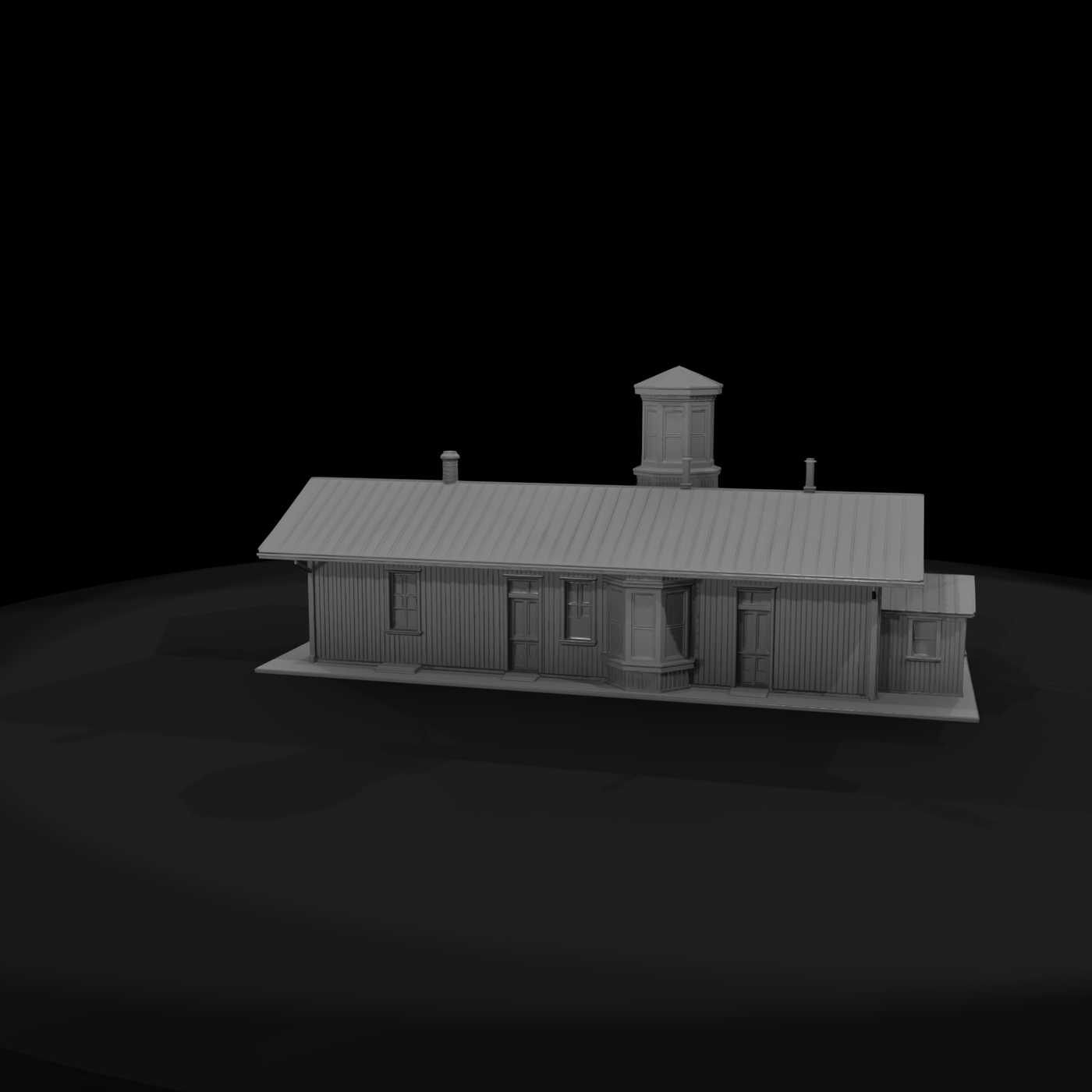 Wood-Clad Rural Railway Depot — 1:87 for Model Rail