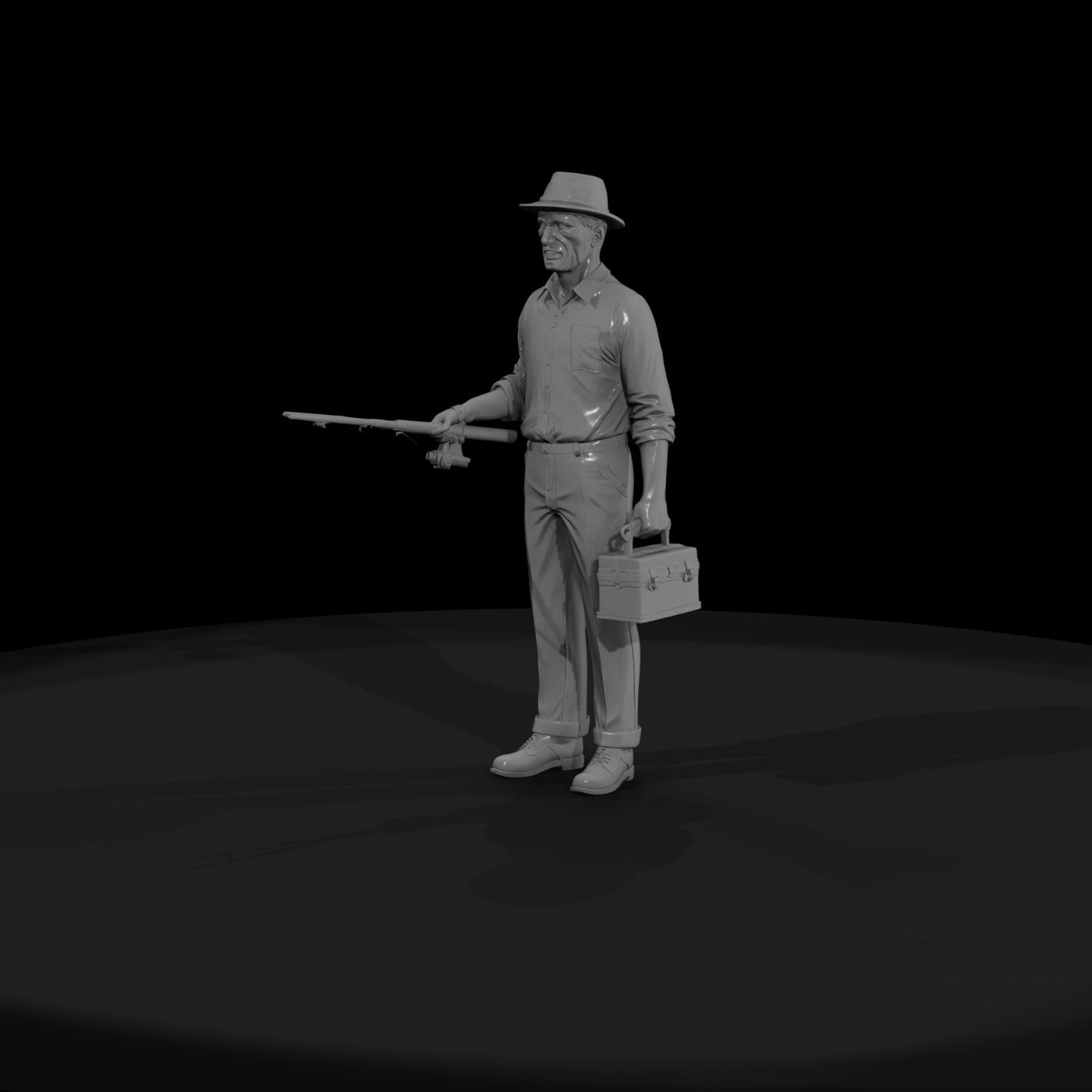 1930S MEN FISHING Man 6