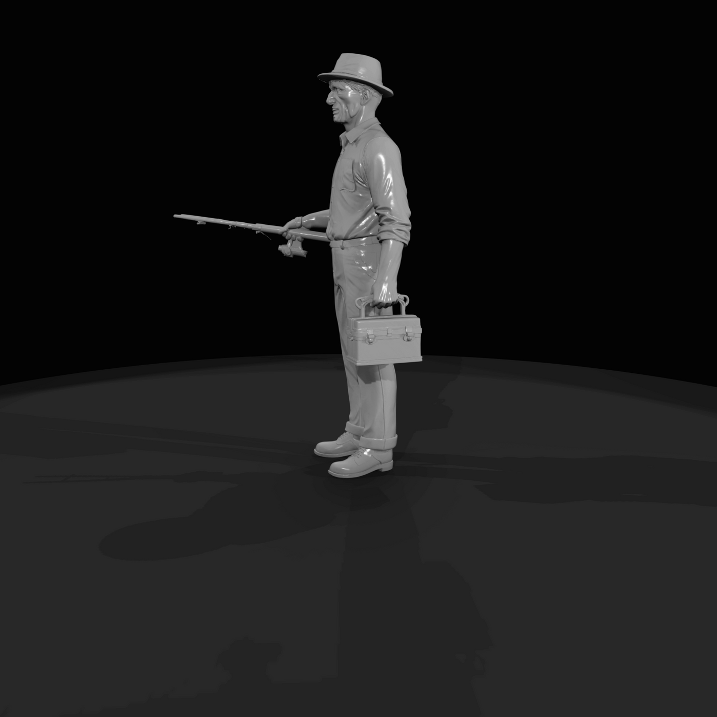 1930S MEN FISHING Man 6 (1930)