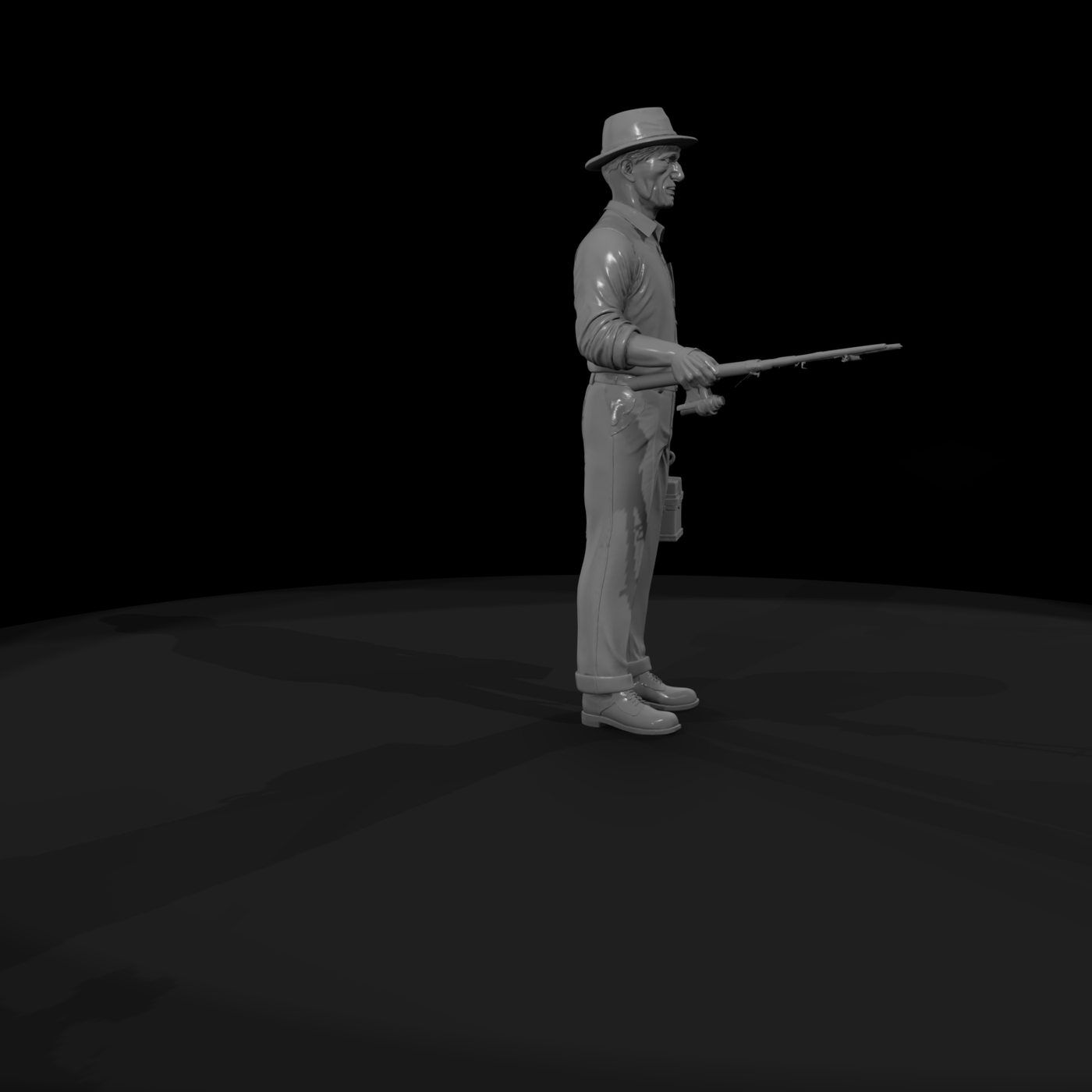 1930S MEN FISHING Man 6