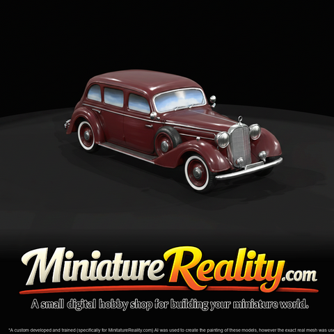 vintage 4-door sedan (scale model)