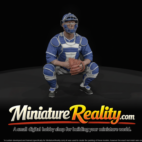1930s Baseball Catcher Figure