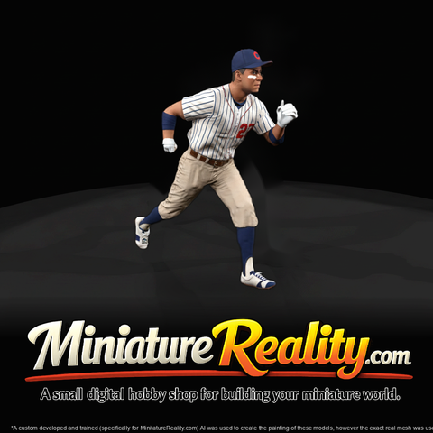 1930s Baseball Player — Stealing Base (Miniature Figure)