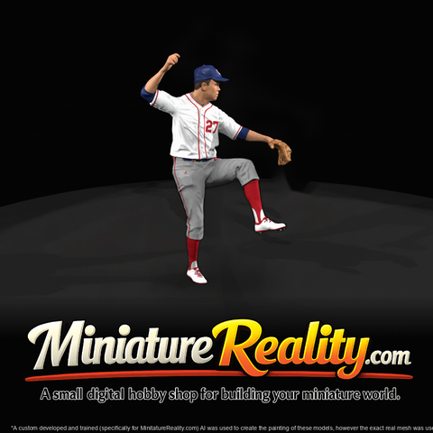 1930s Baseball Player — Throwing Pose