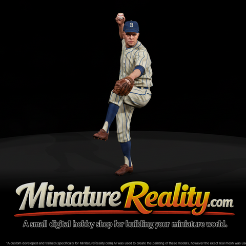 1930s Baseball Player - Throwing Pose