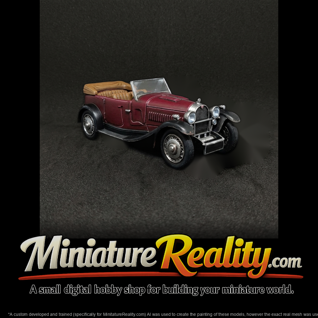 1930s Convertible Roadster for Dioramas