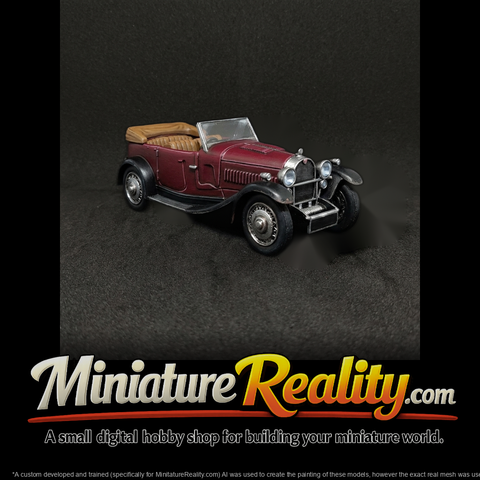1930s Convertible Roadster for Dioramas
