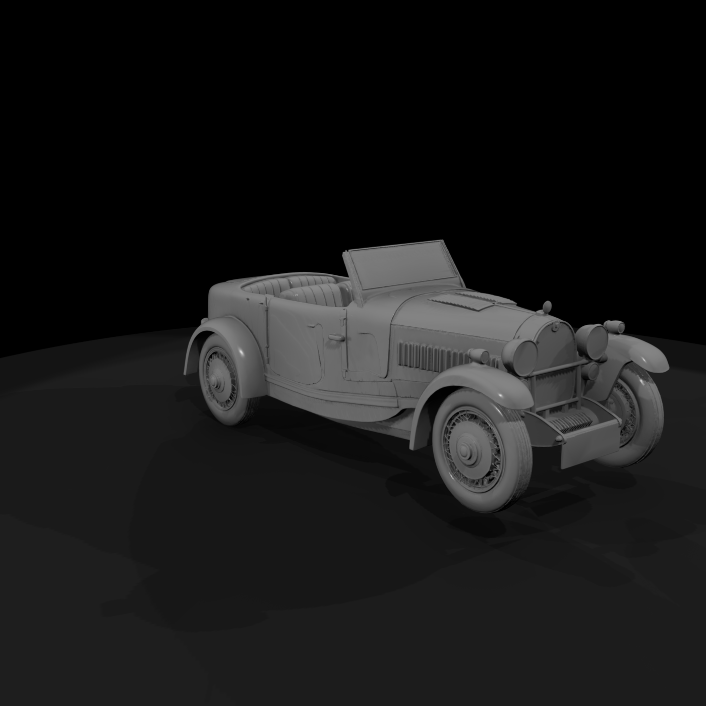 1930s Convertible Roadster for Dioramas
