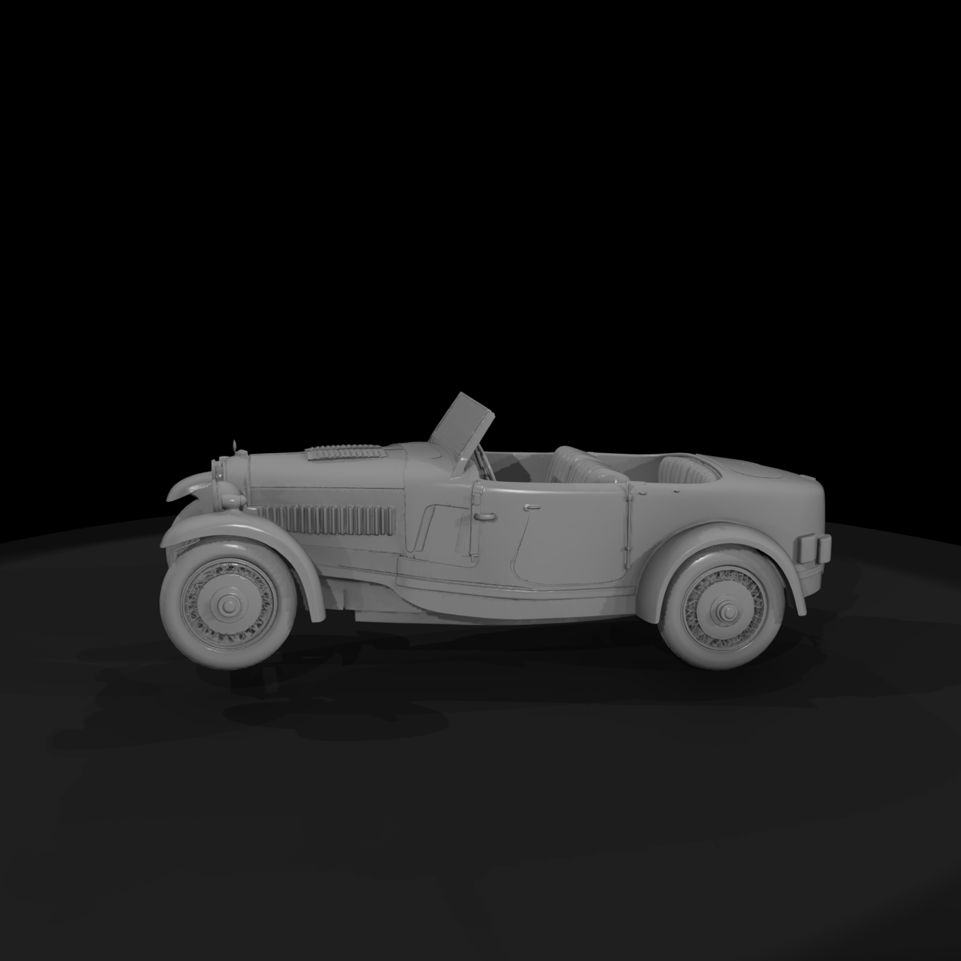 1930s Convertible Roadster for Dioramas