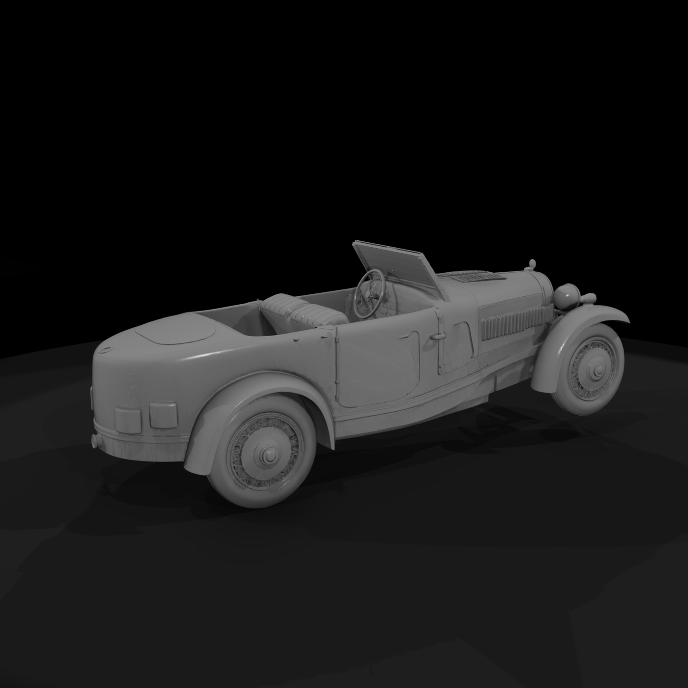 1930s Convertible Roadster for Dioramas