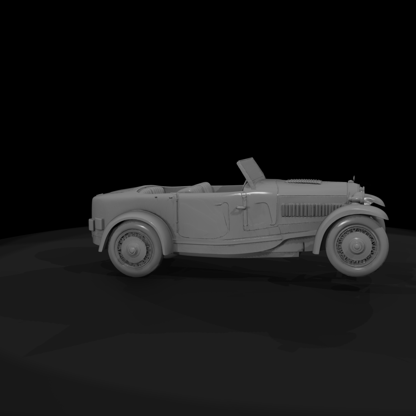 1930s Convertible Roadster for Dioramas
