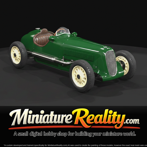pre-war open-wheel single-seater racing car (1930s) — streamlined Grand Prix era