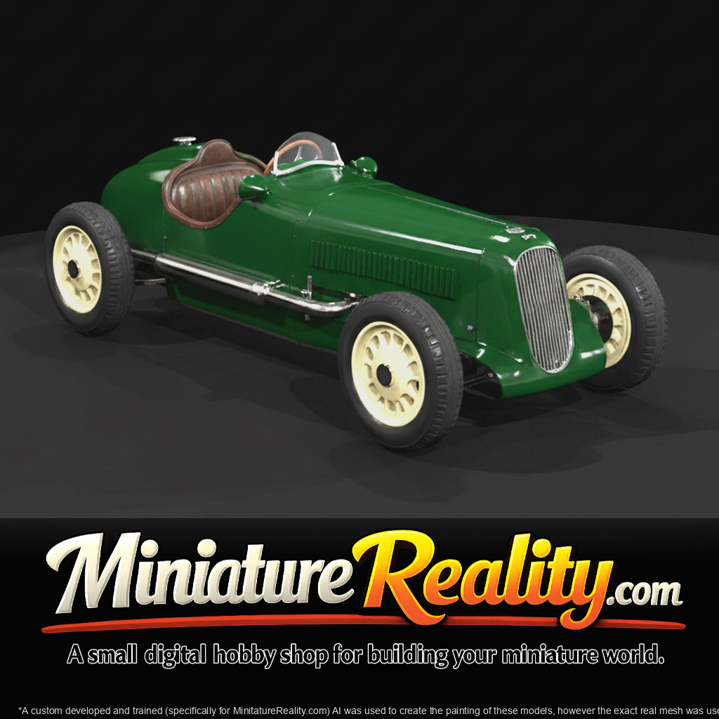 pre-war open-wheel single-seater racing car (1930s) — streamlined Grand Prix era