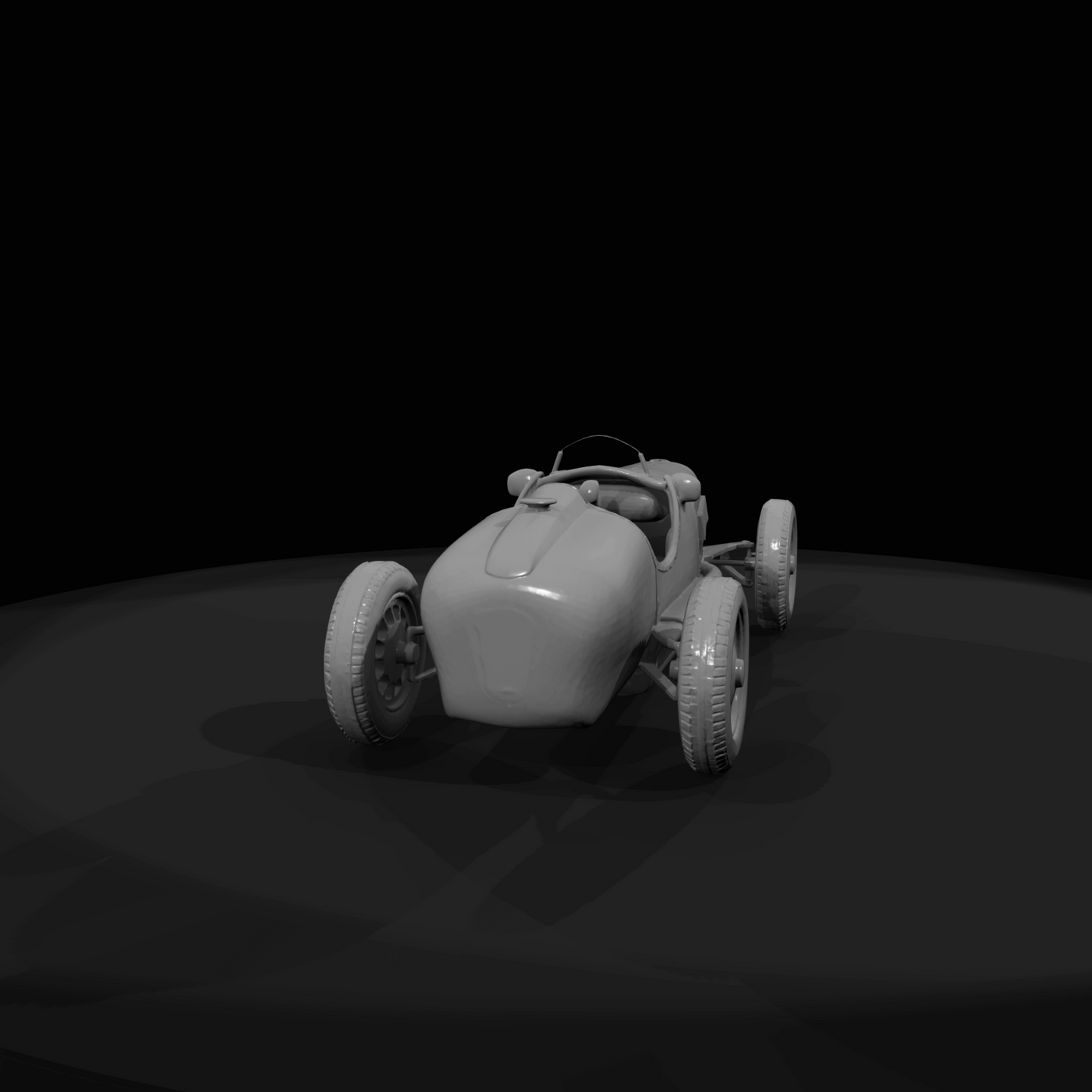 pre-war open-wheel single-seater racing car (1930s) — streamlined Grand Prix era