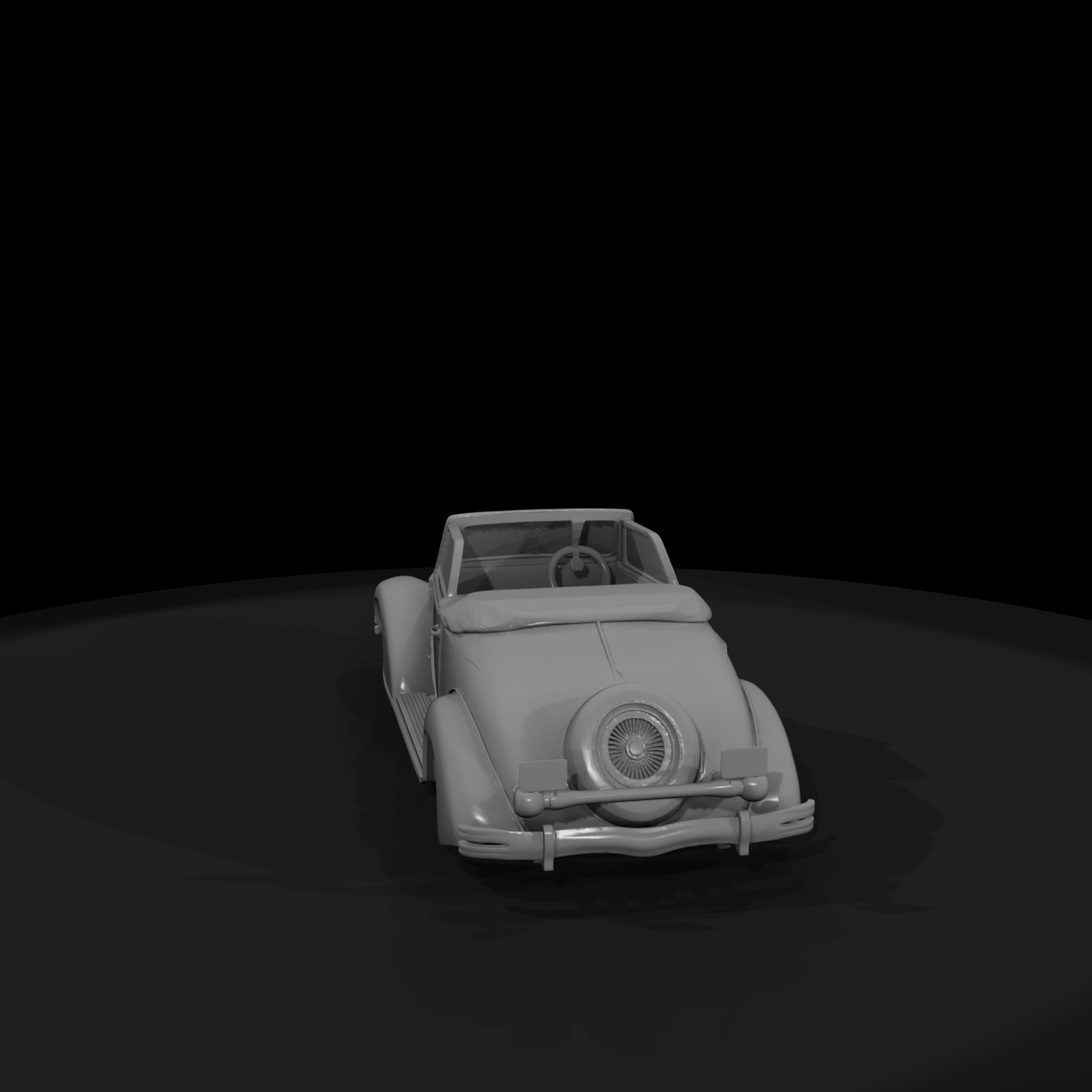 1930s Stylized Convertible Lowrider — Diorama Car
