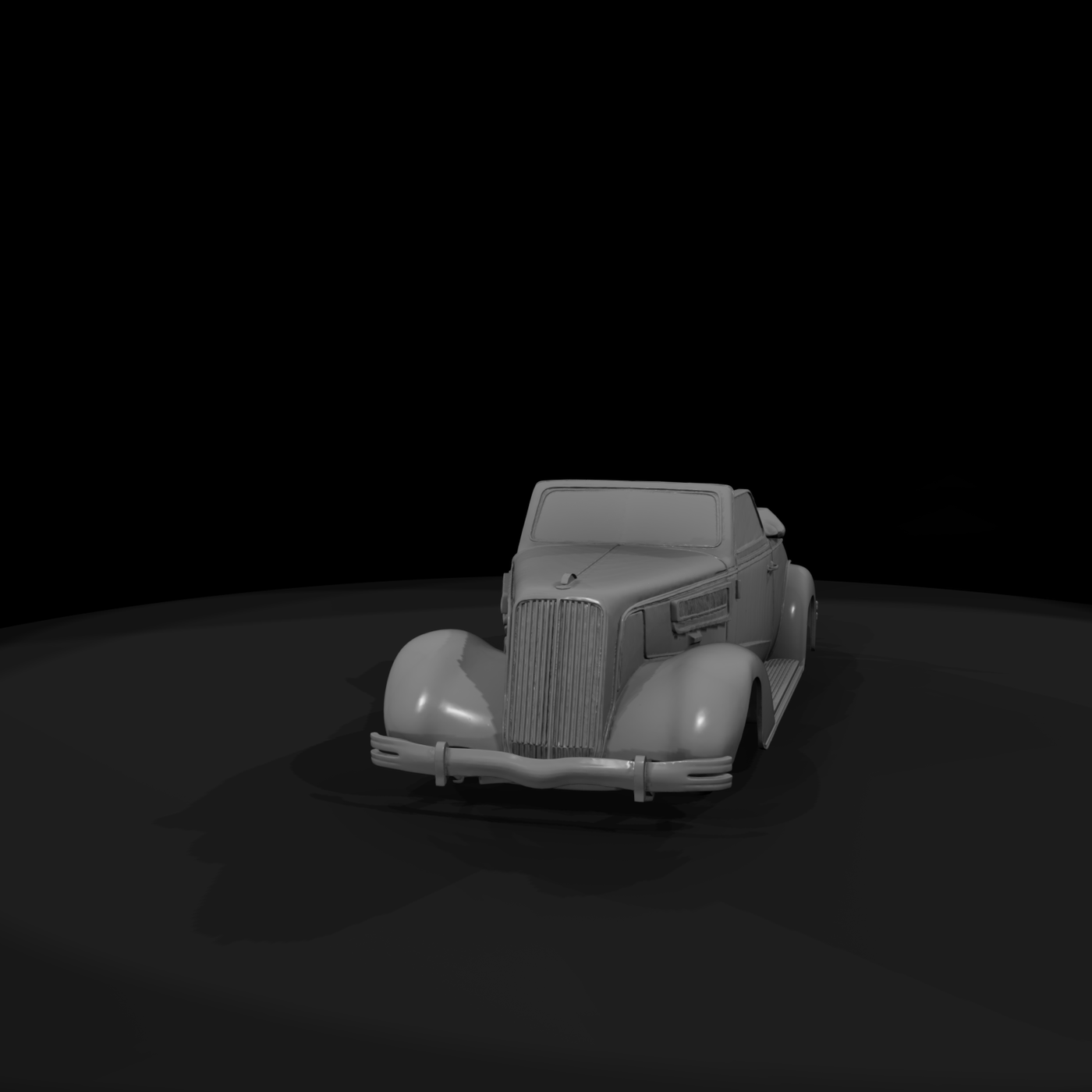 1930s Stylized Convertible Lowrider — Diorama Car