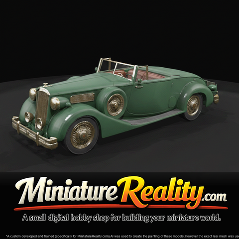 1936 Packard Twelve coupe roadster (1930s) — pre-war American prestige convertible