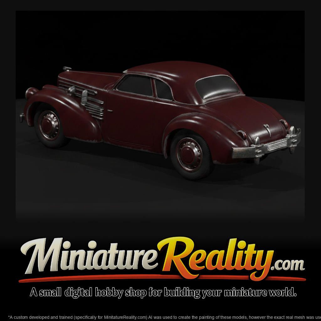 1937 Cord Model 812 Supercharged, three-quarter view