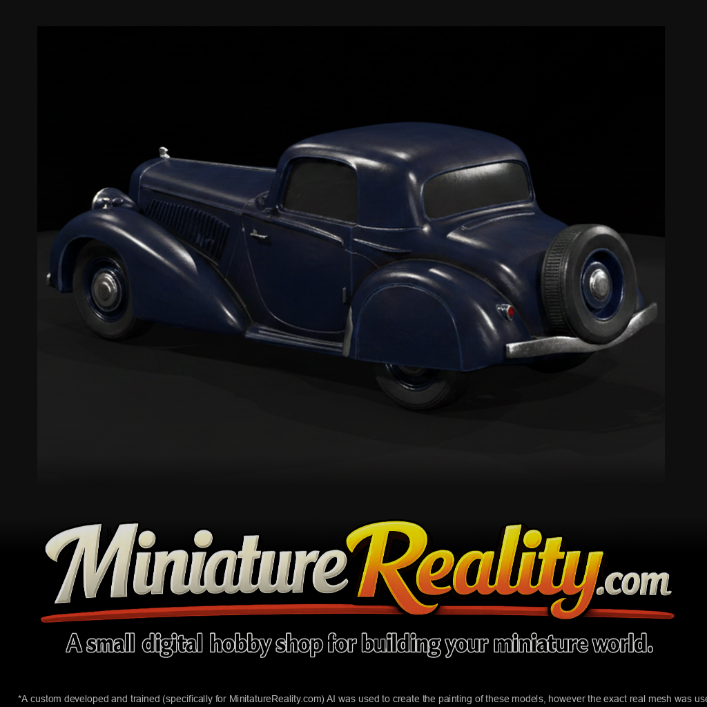 1937 HispanoSuiza K6 miniature, three-quarter view