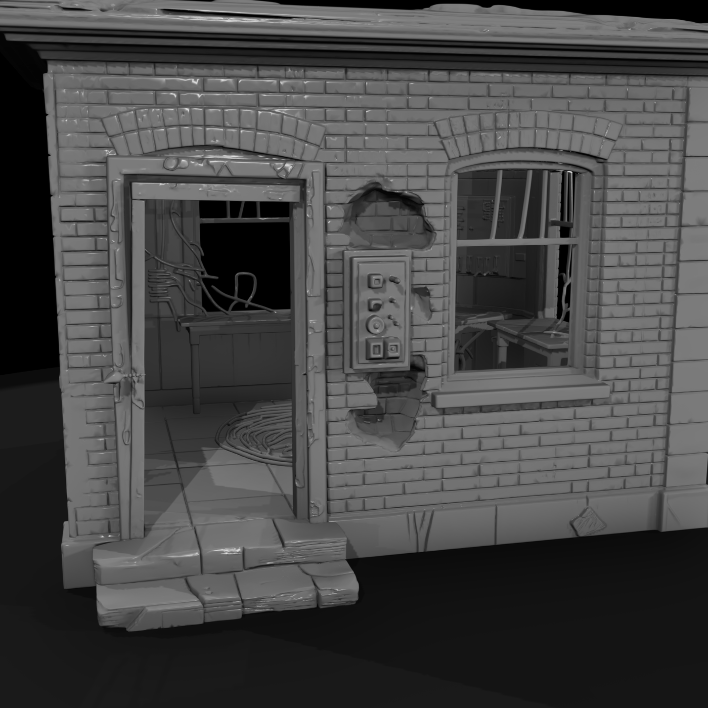 Midcentury American Storefront Prop