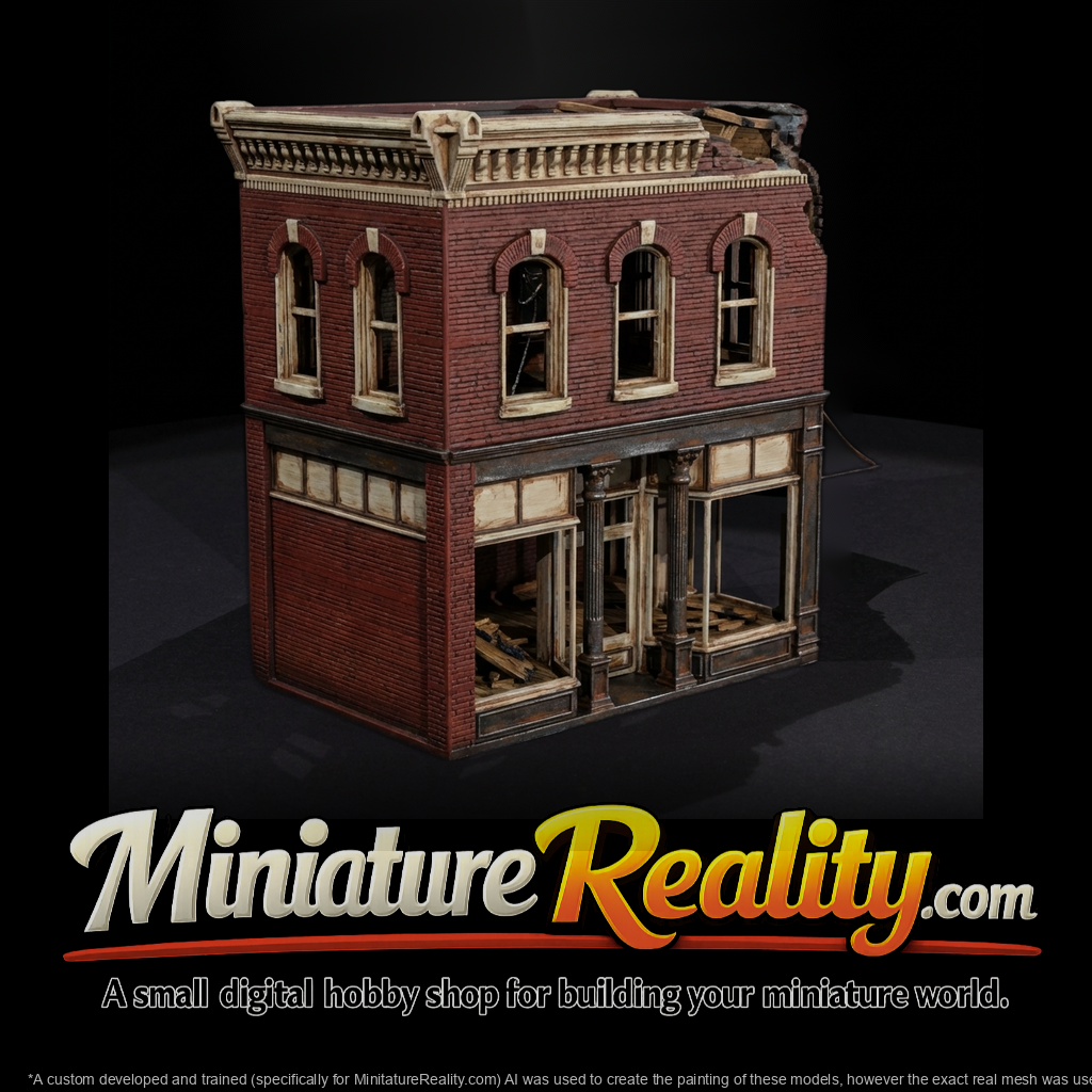1940s Small-Town Brick General Store Ruin