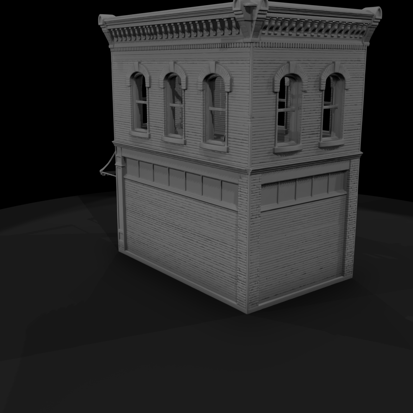 1940s Small-Town Brick General Store Ruin