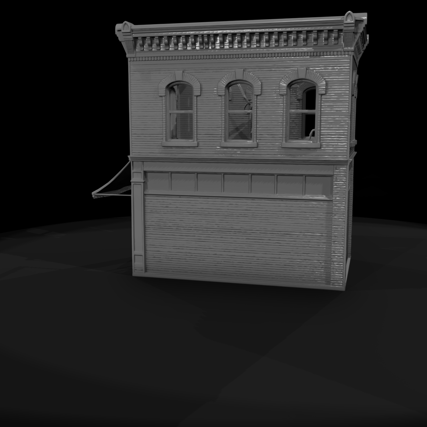1940s Small-Town Brick General Store Ruin