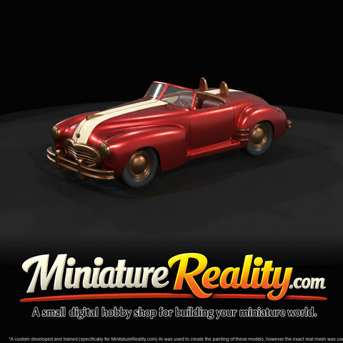 classic convertible car (two-seat roadster)