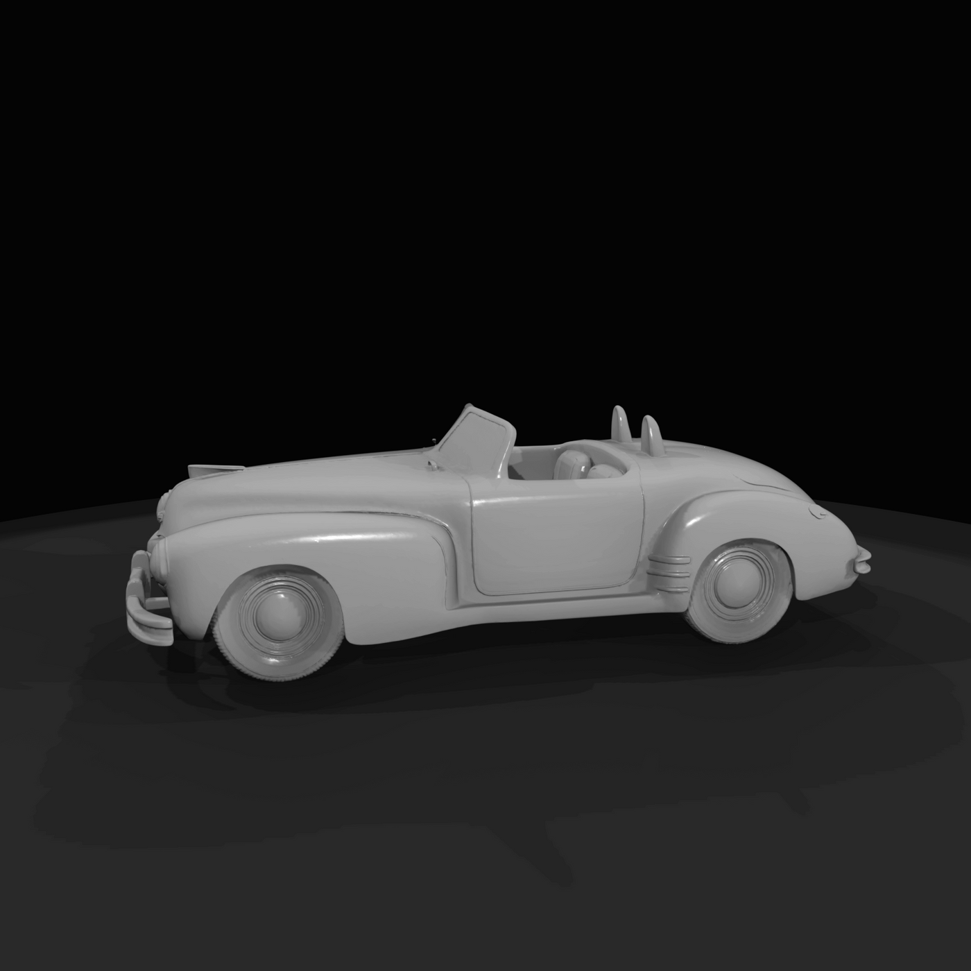 classic convertible car (two-seat roadster)