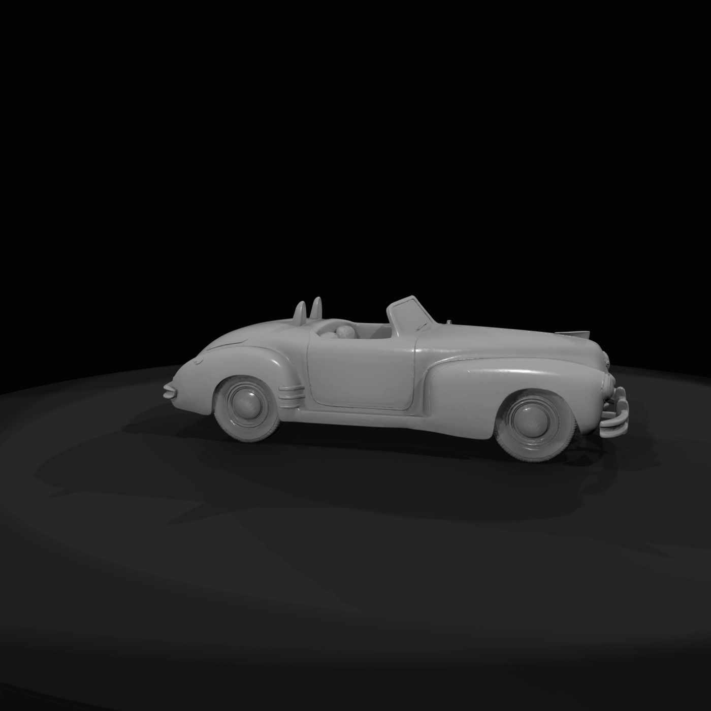 classic convertible car (two-seat roadster)