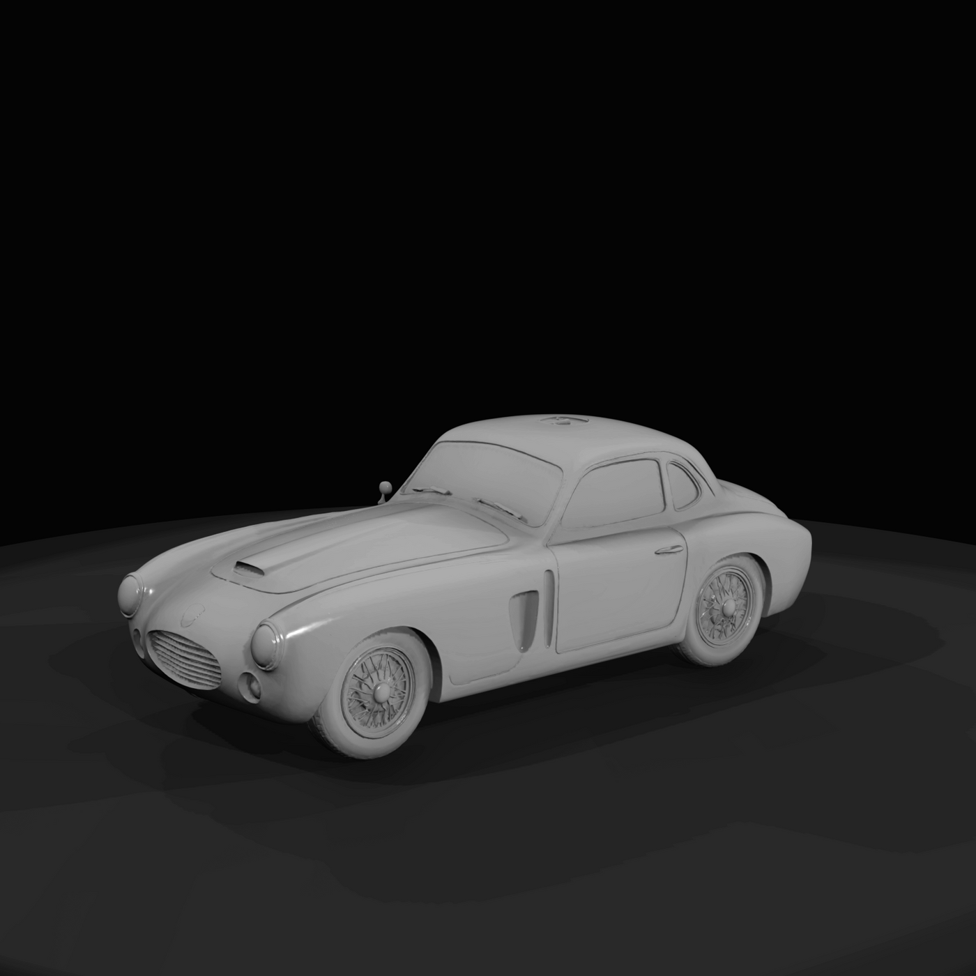 Vintage sports car (2-door coupe)