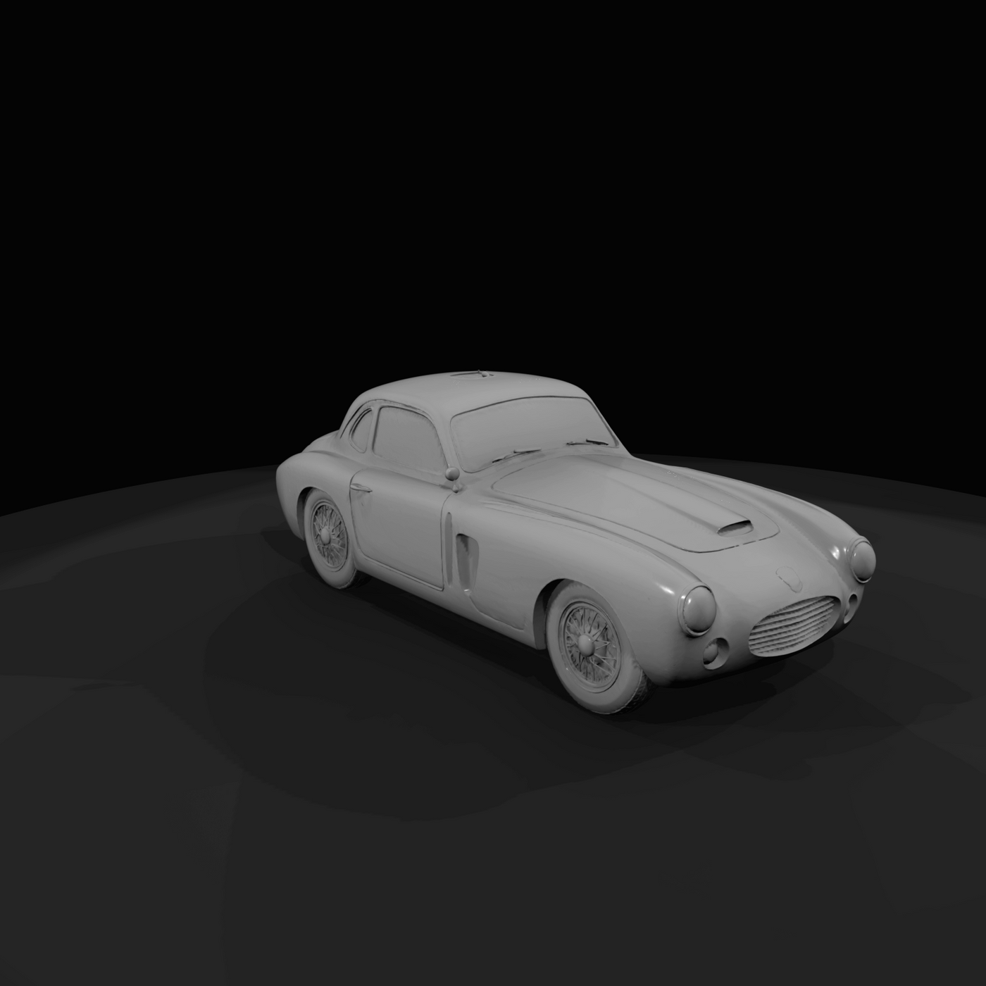 Vintage sports car (2-door coupe)