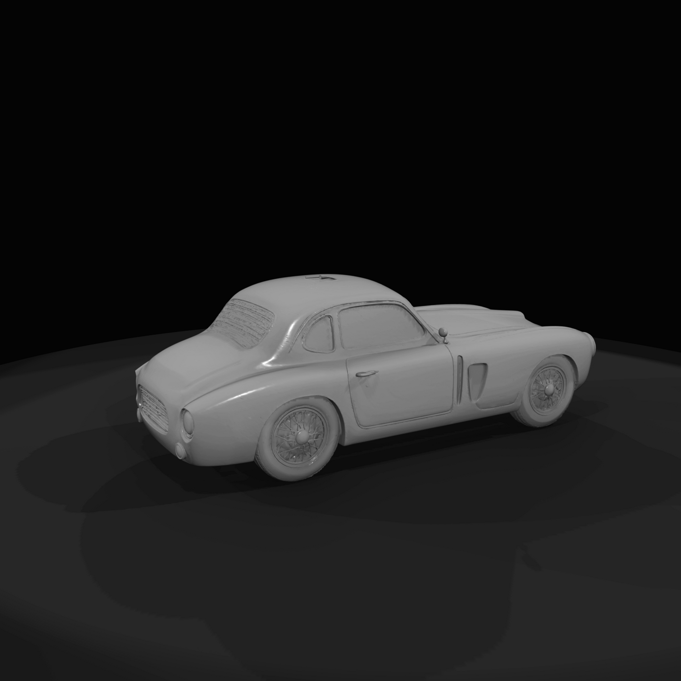Vintage sports car (2-door coupe)