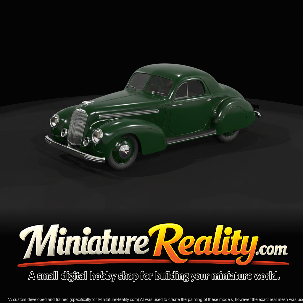 Approx. 1940s European-style streamlined coupe (touring/sports)