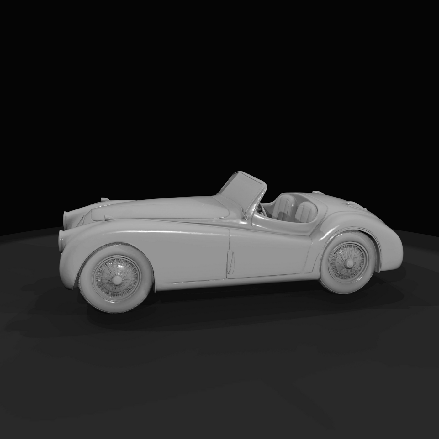 classic convertible roadster (two-seat sports car)
