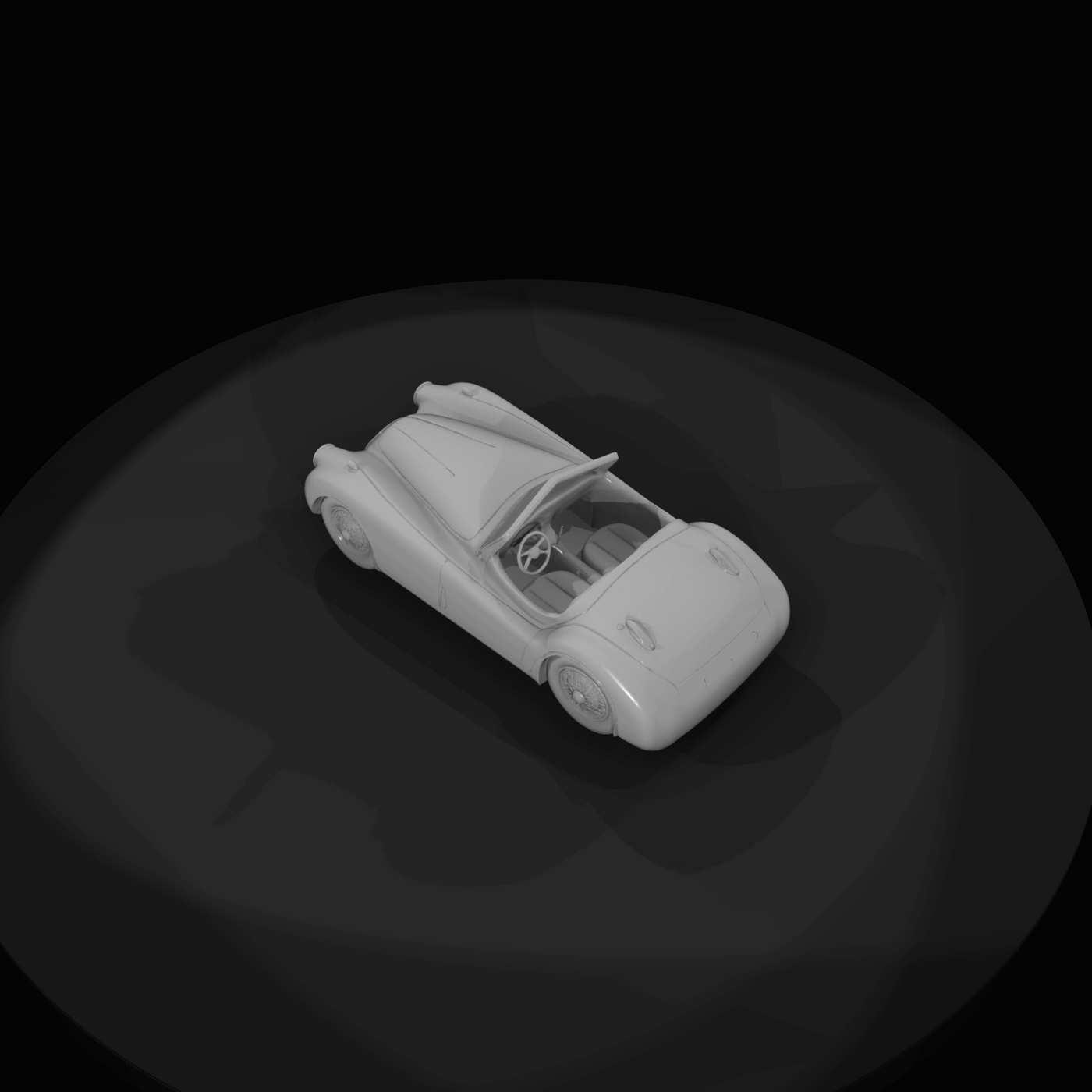 classic convertible roadster (two-seat sports car)