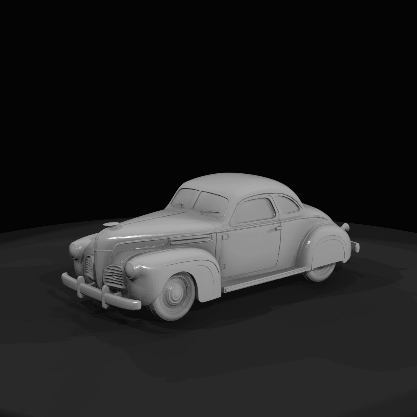 vintage coupe / classic automobile