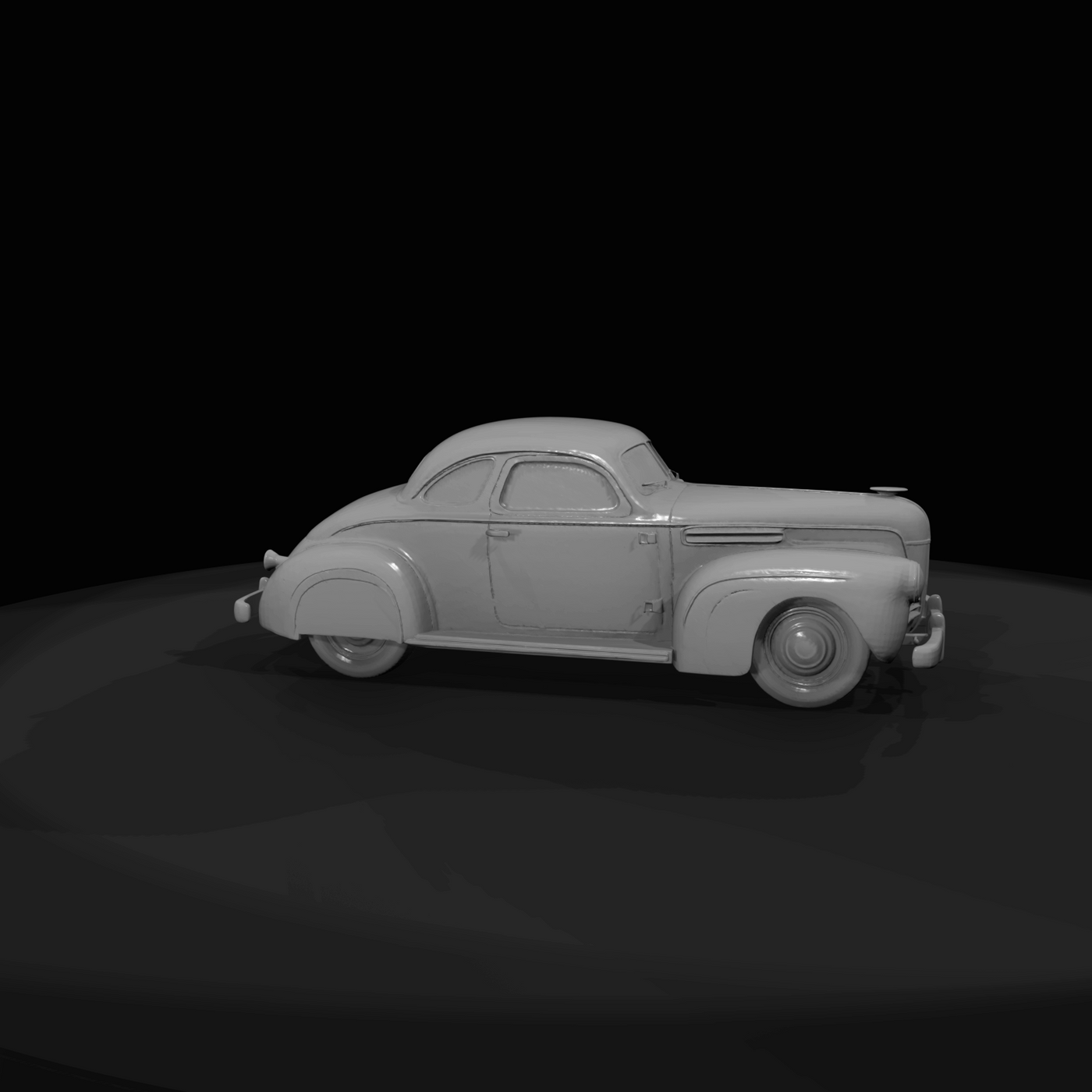 vintage coupe / classic automobile