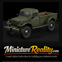 1950 Dodge Power Wagon Pickup miniature, three-quarter view — thumbnail 6