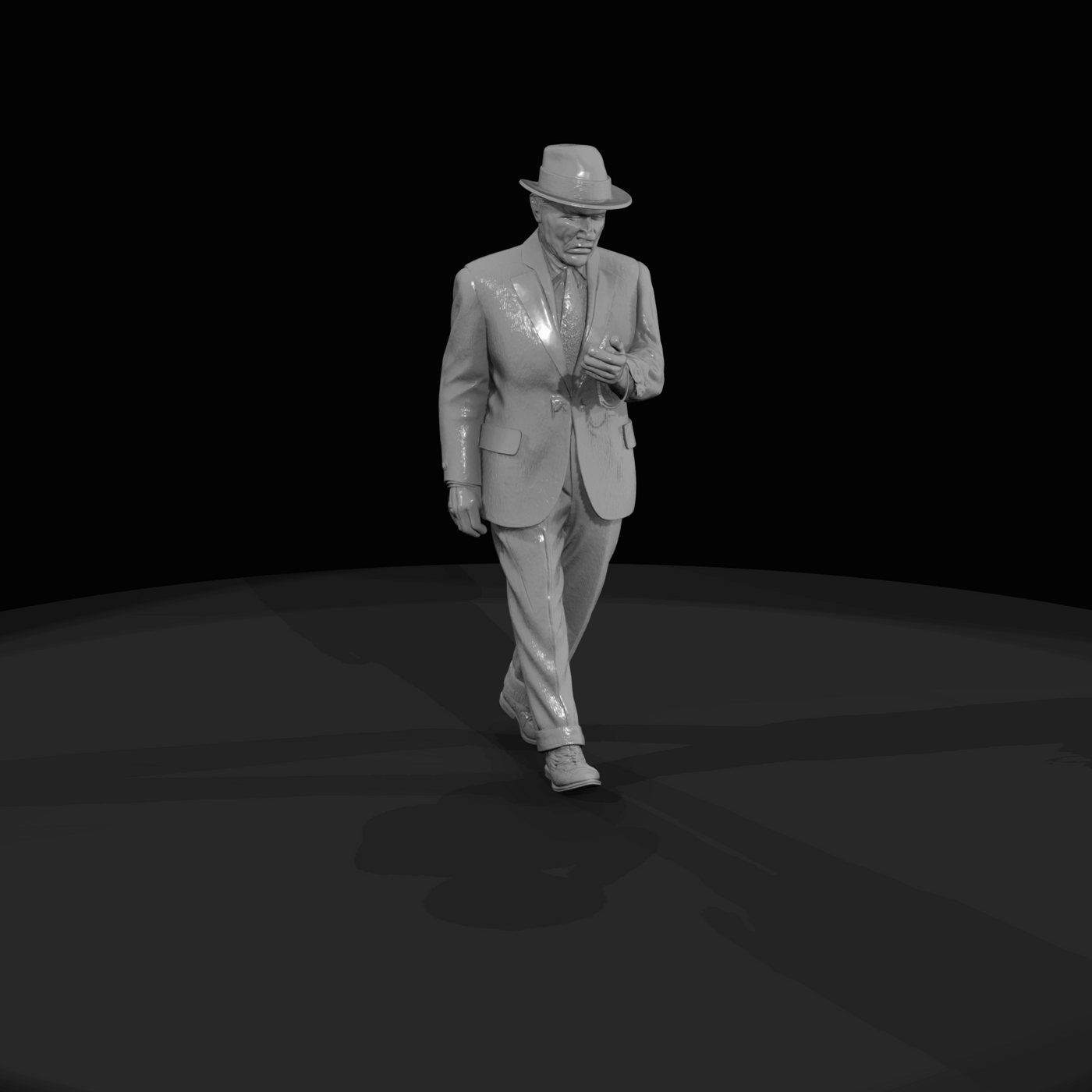 Train Passenger Figure (1950s) — Businessman With Watch