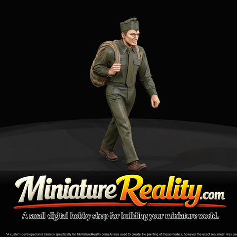 Train Passenger Figure (1950s) — Soldier