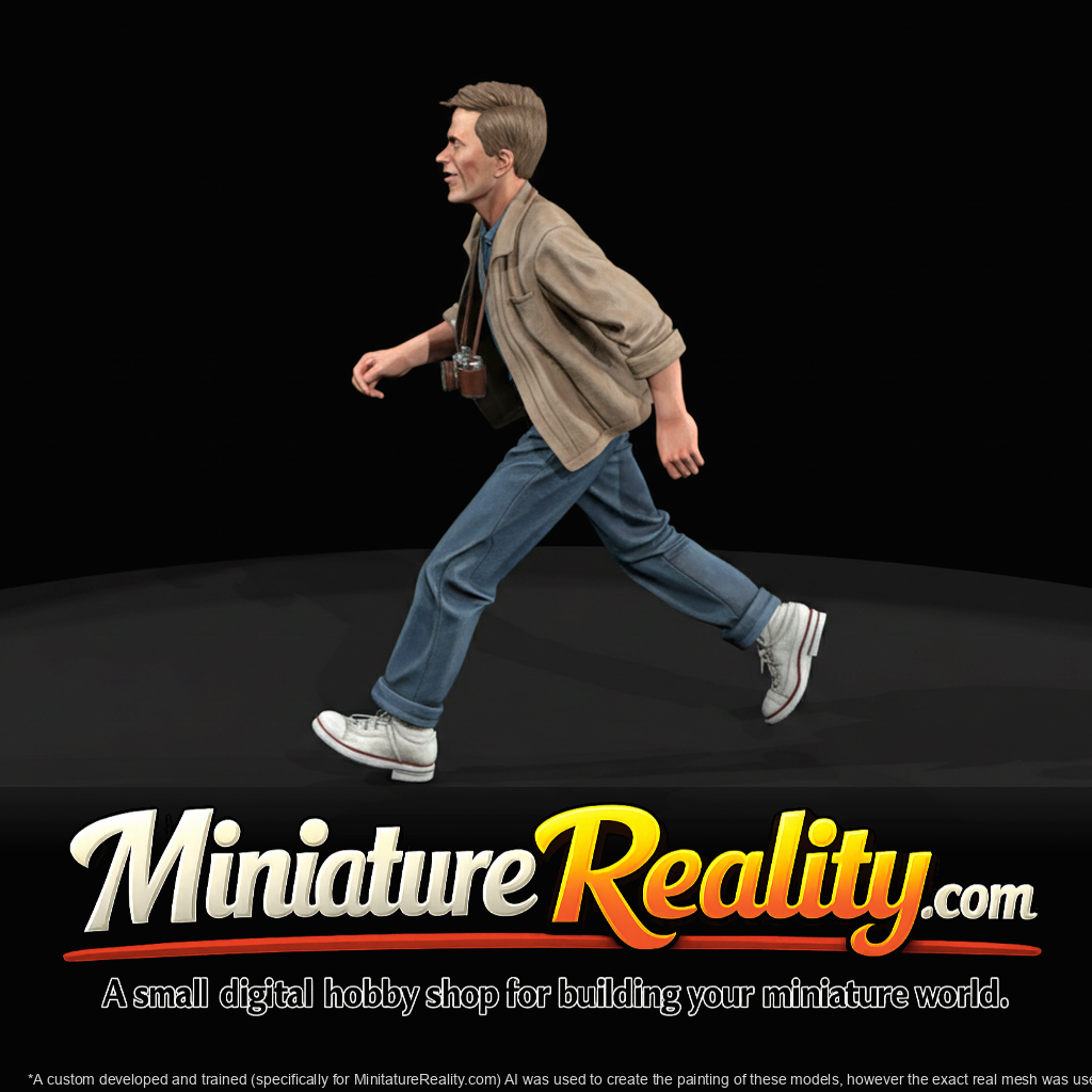 Train Passenger Figure (1950s) — Teen Running